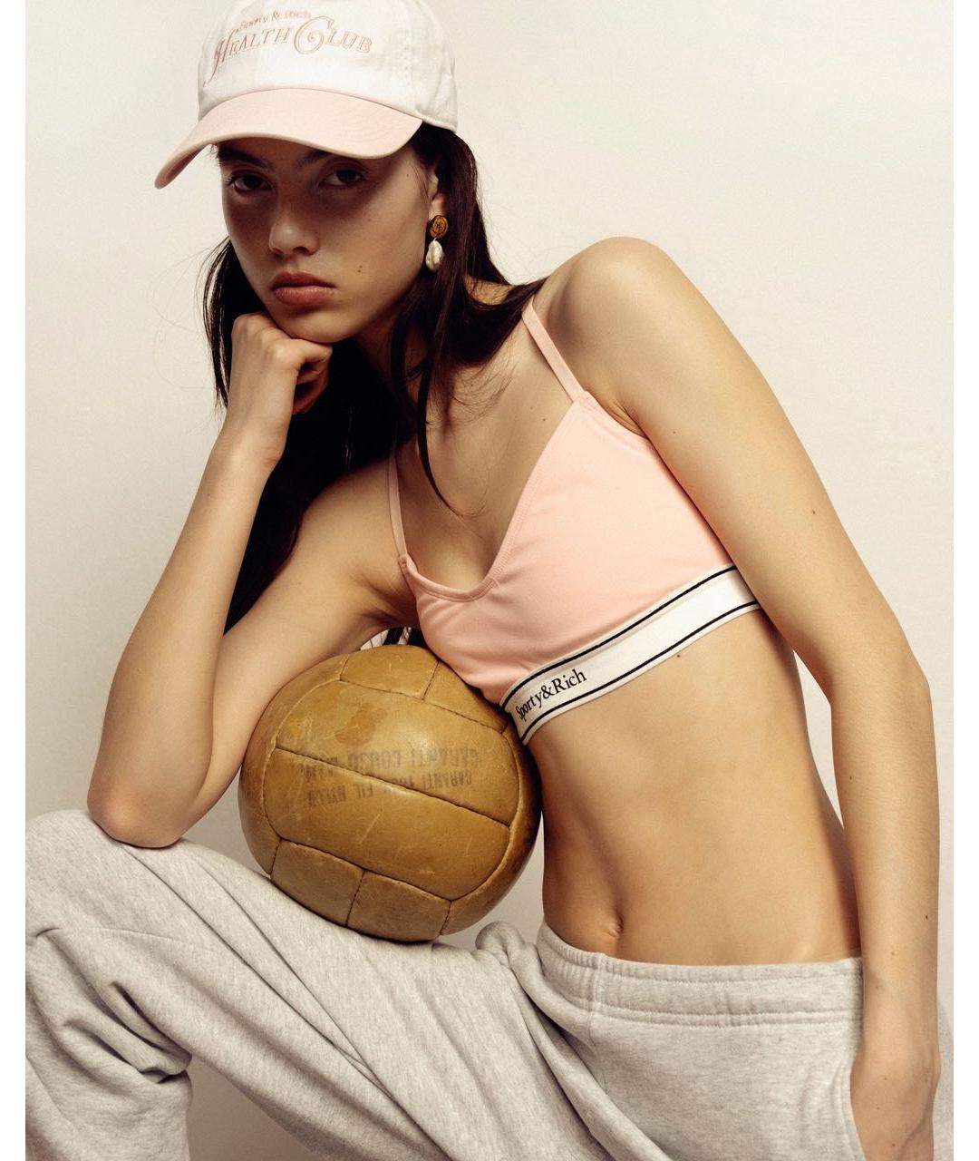 SPORTY AND RICH Коралловый костюм с брюками, фото 5