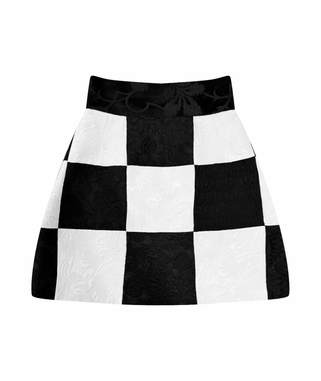 DOLCE&GABBANA Мульти полиэстеровая юбка мини, фото 1
