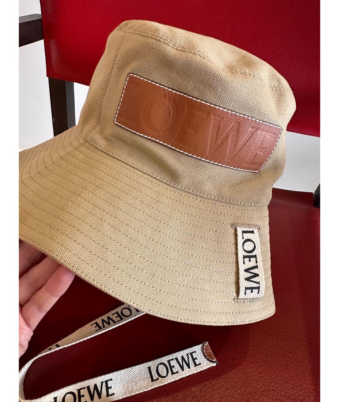 LOEWE Бежевая хлопковая панама, фото 3