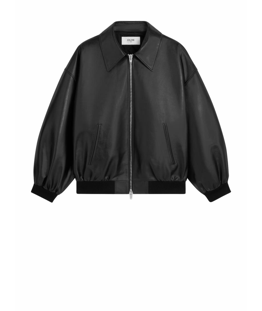 CELINE Черная кожаная куртка, фото 1