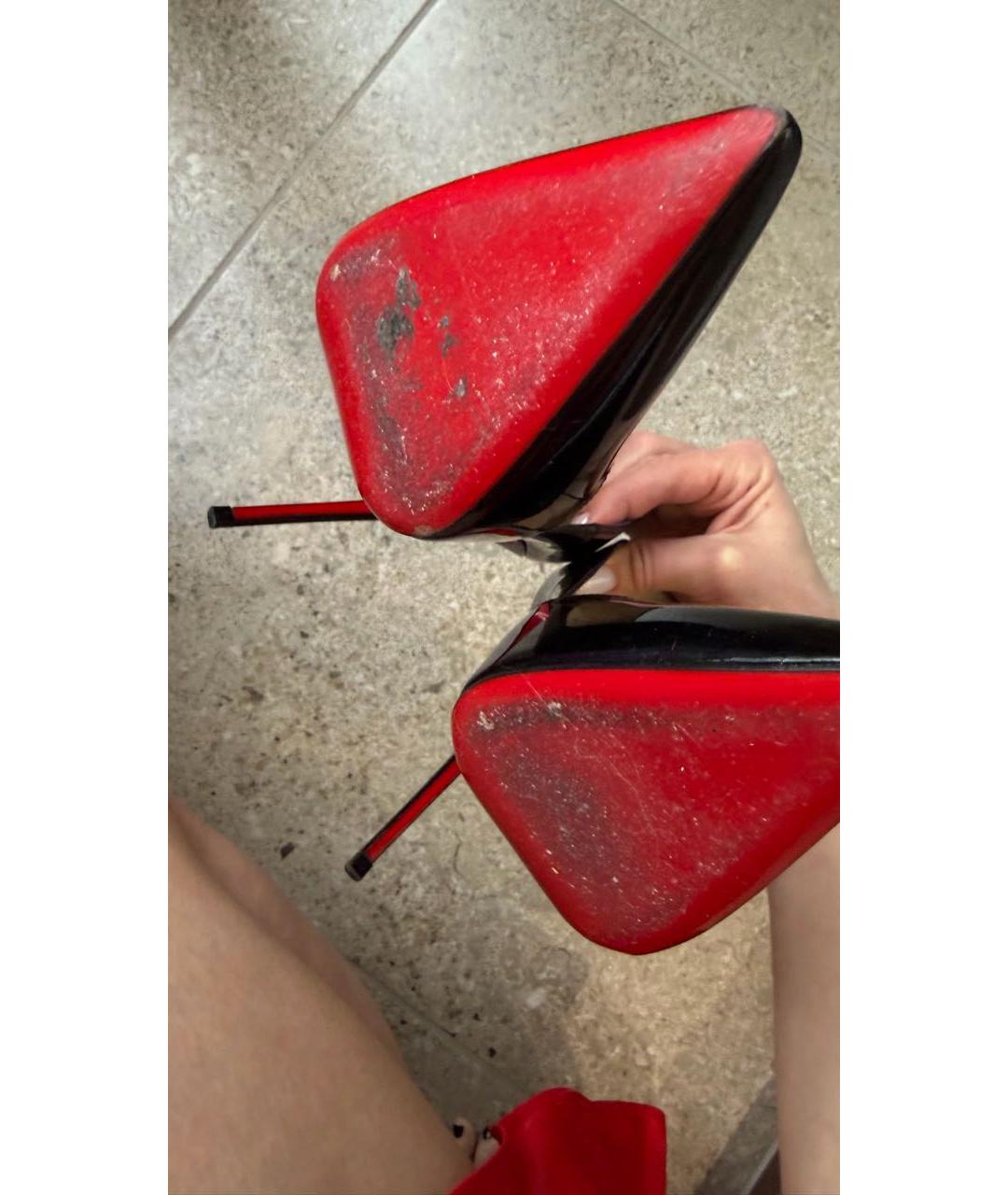 CHRISTIAN LOUBOUTIN Черные туфли из лакированной кожи, фото 7