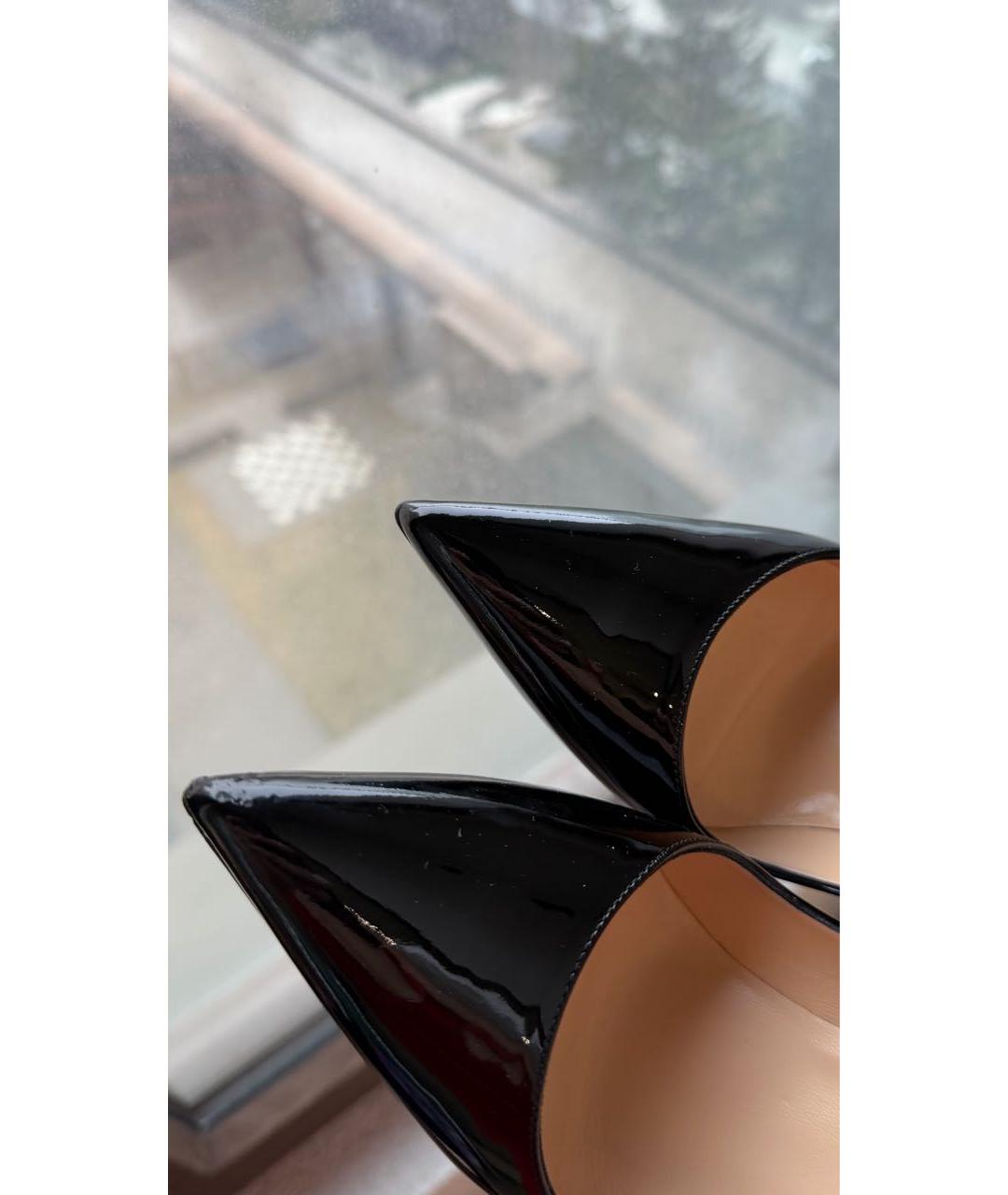 CHRISTIAN LOUBOUTIN Черные туфли из лакированной кожи, фото 6