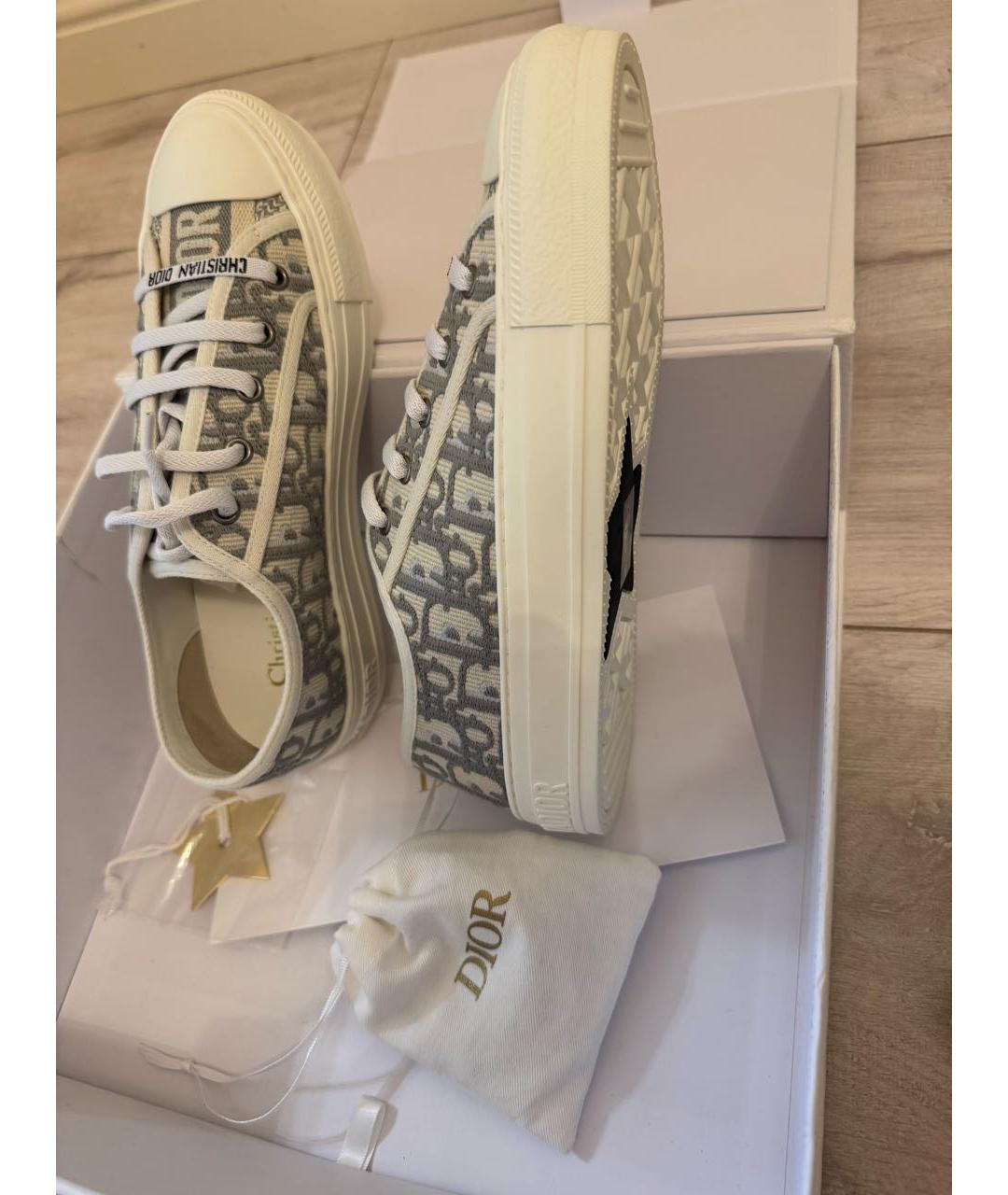 DIOR BEAUTY Серые кеды, фото 5