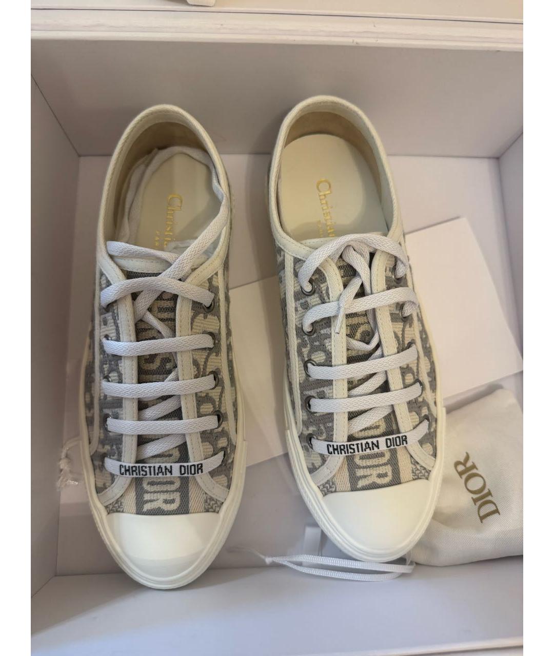 DIOR BEAUTY Серые кеды, фото 3