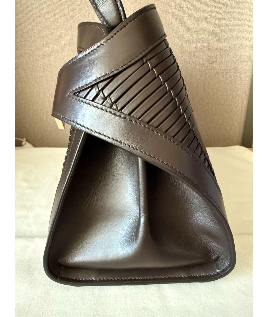 FERRAGAMO Коричневая кожаная сумка через плечо, фото 3