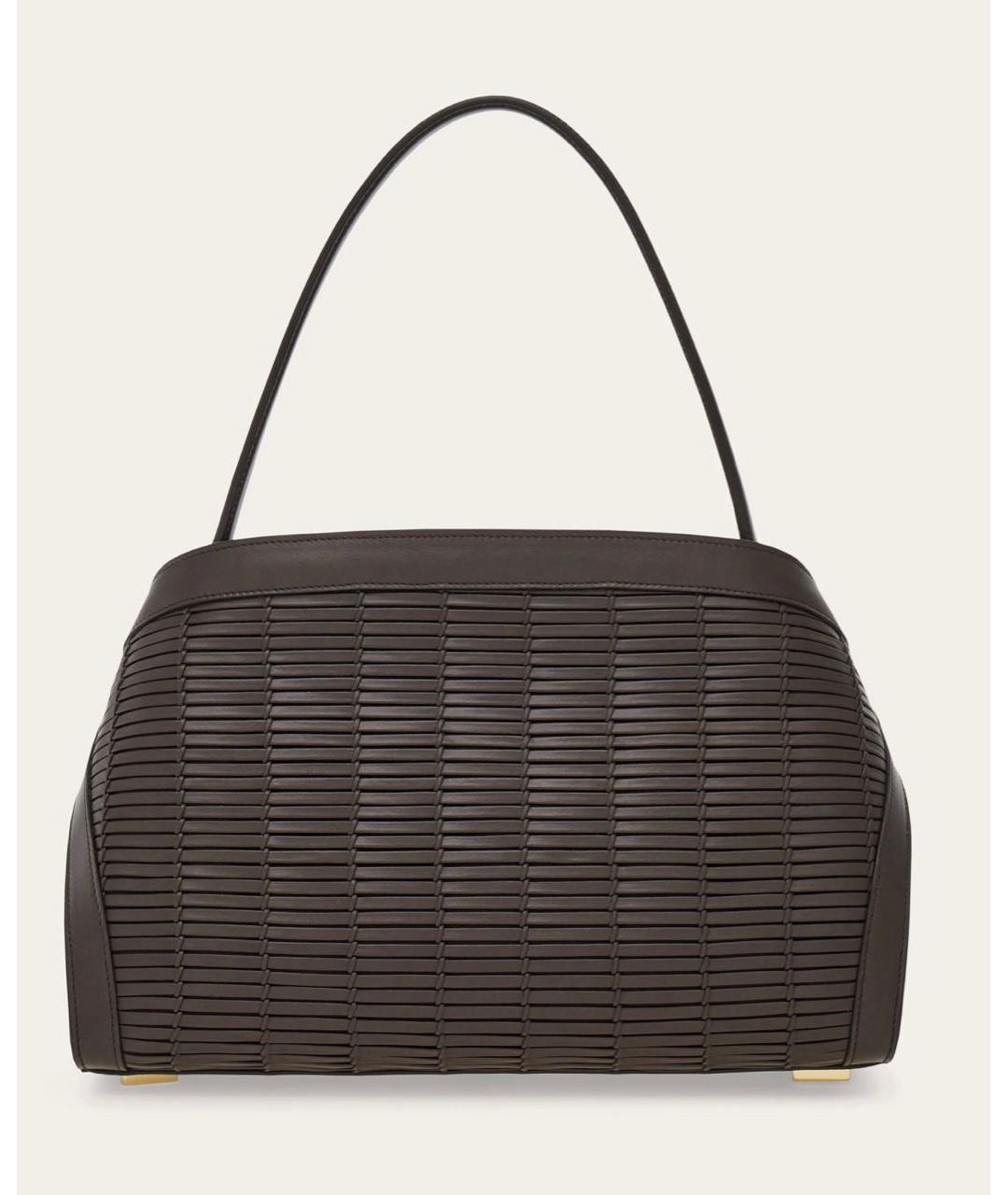 FERRAGAMO Коричневая кожаная сумка через плечо, фото 2