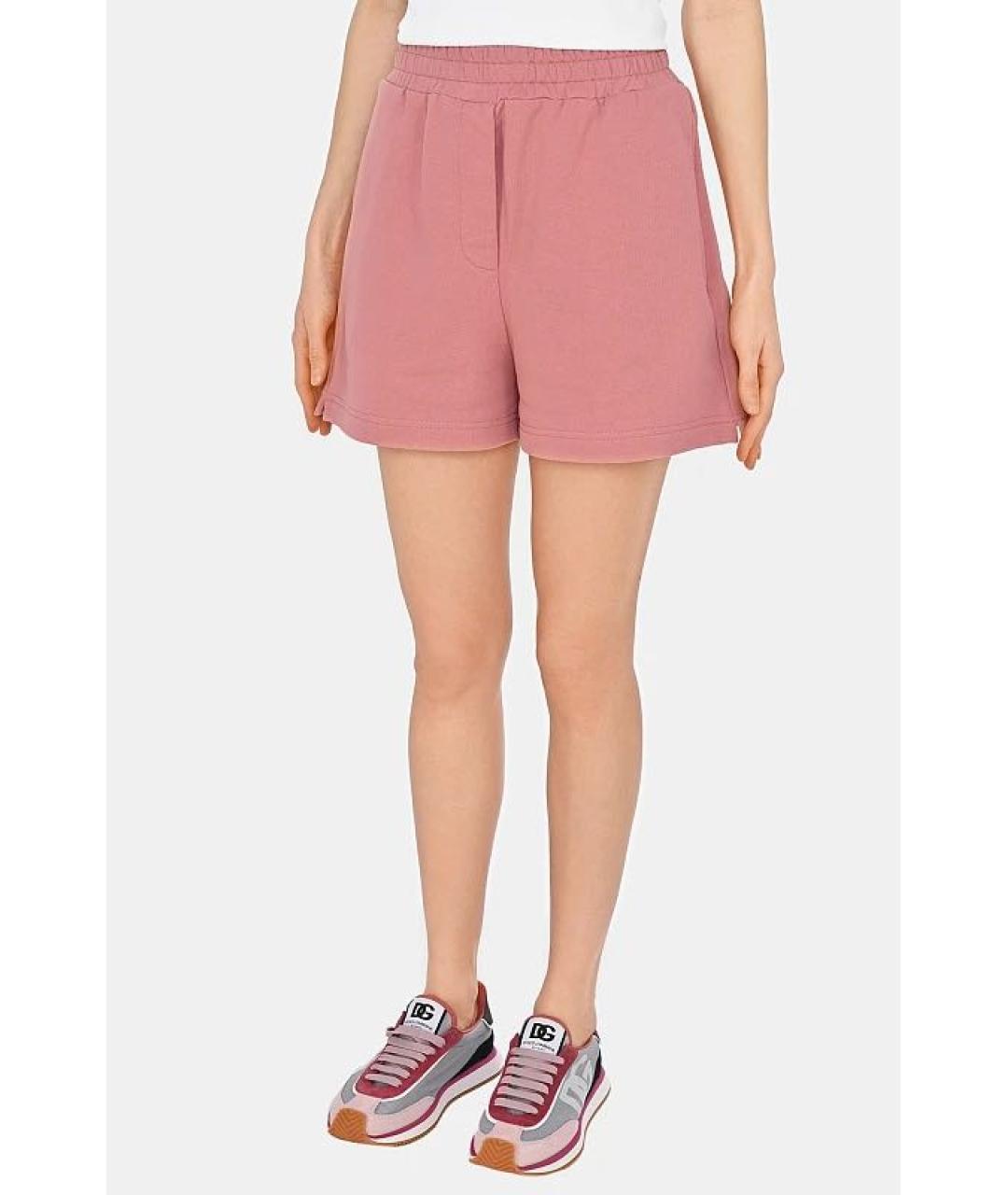 DOLCE&GABBANA Розовые хлопковые шорты, фото 2