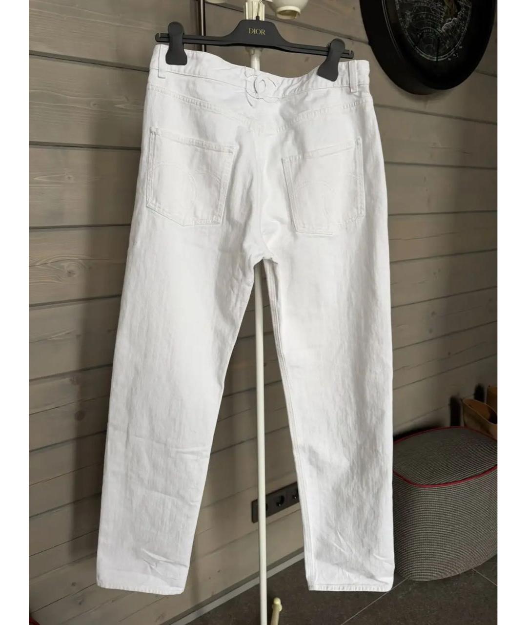 CHANEL Белые прямые джинсы, фото 4