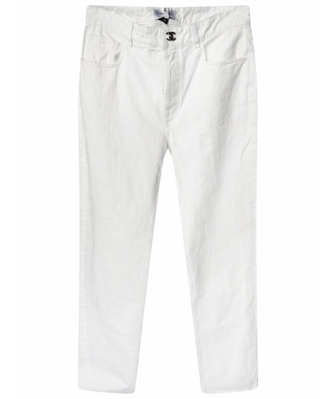 CHANEL Белые прямые джинсы, фото 1