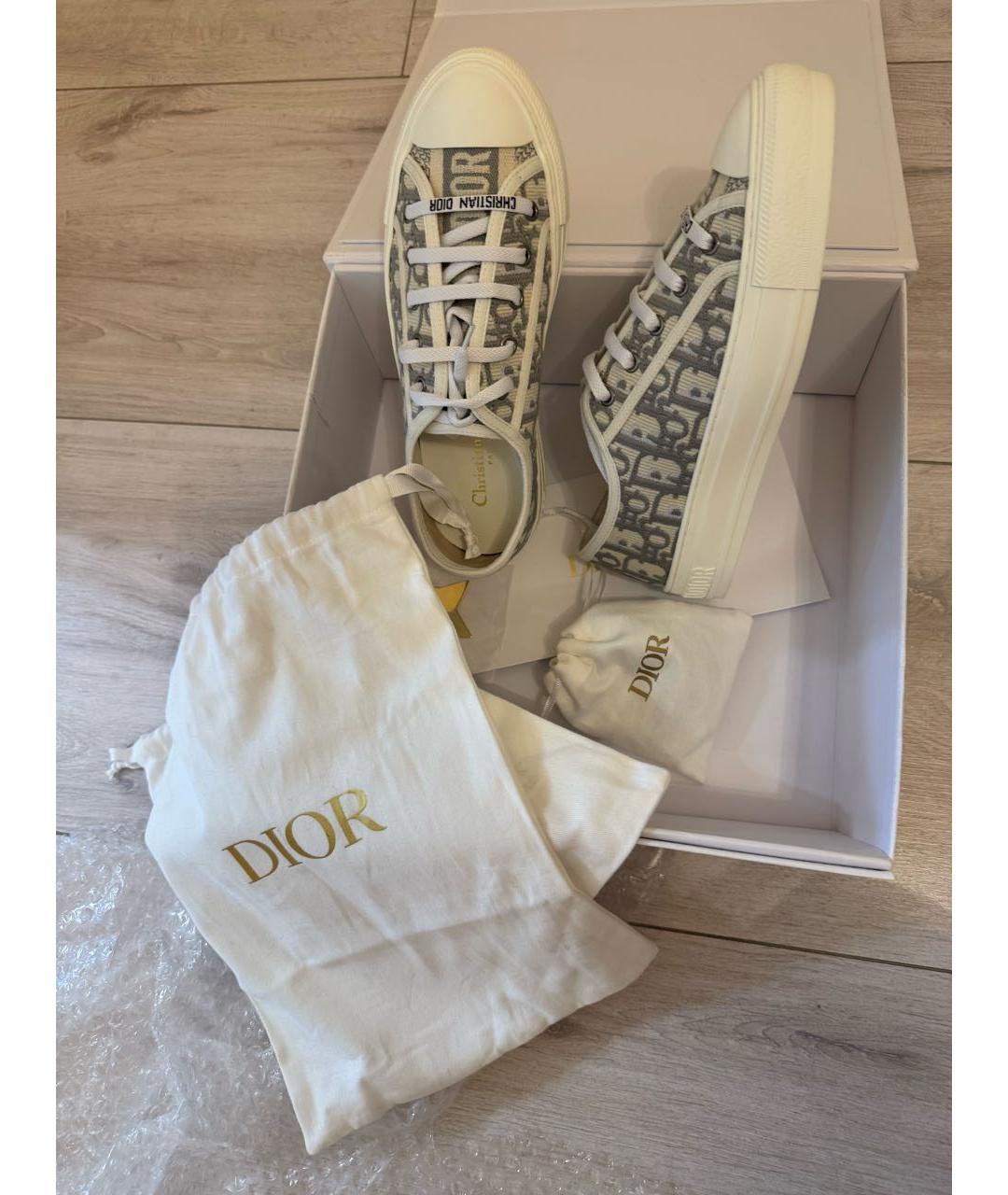 CHRISTIAN DIOR Серые кеды, фото 5