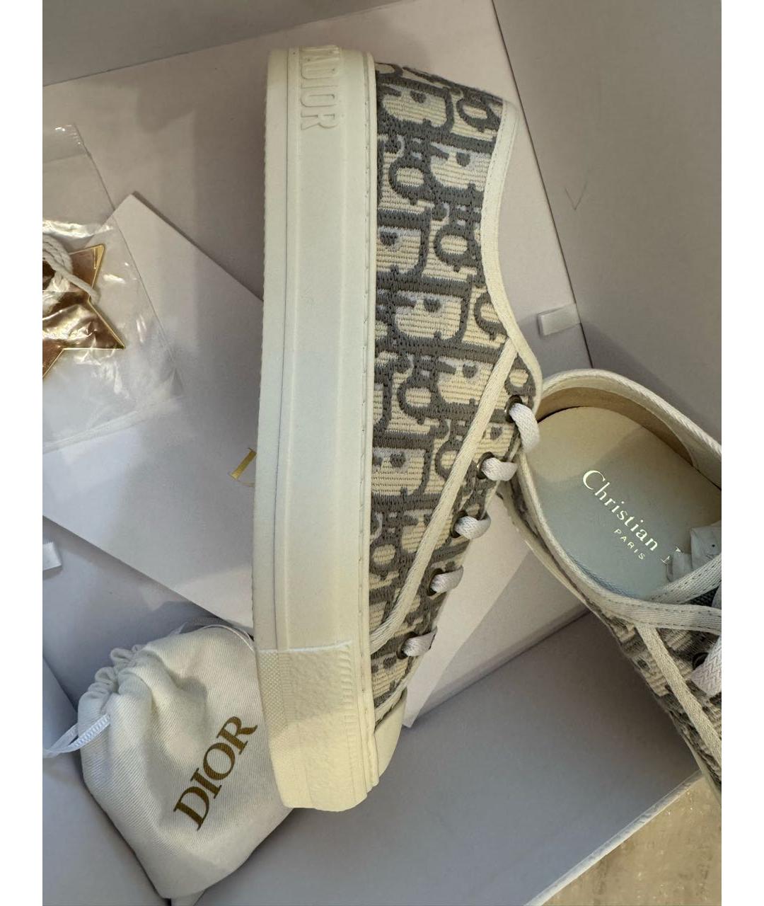 CHRISTIAN DIOR Серые кеды, фото 7