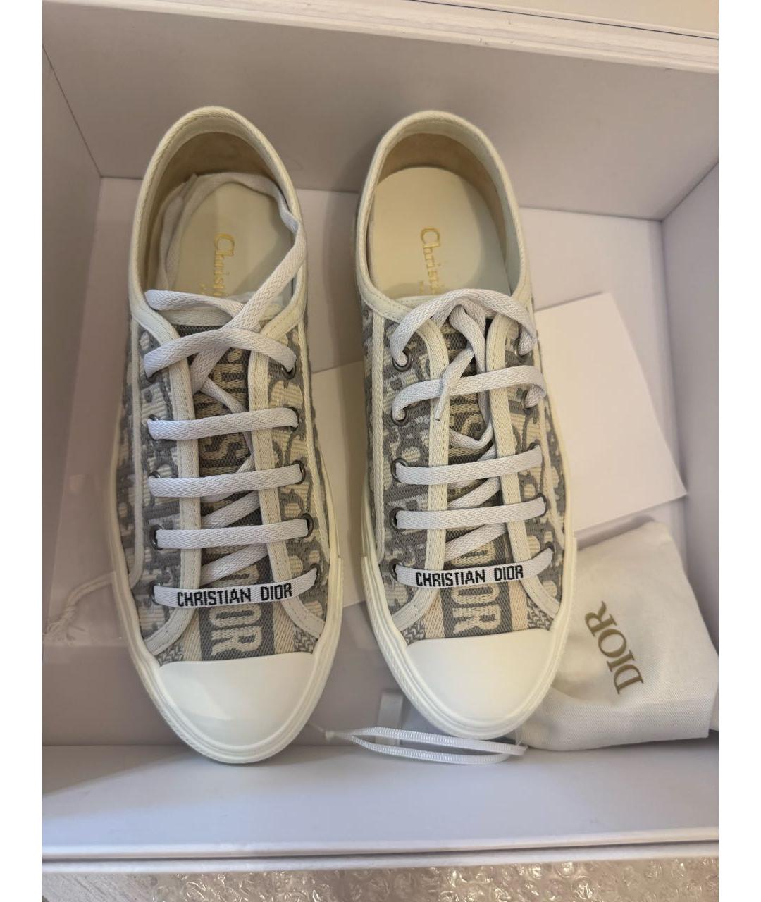 CHRISTIAN DIOR Серые кеды, фото 3
