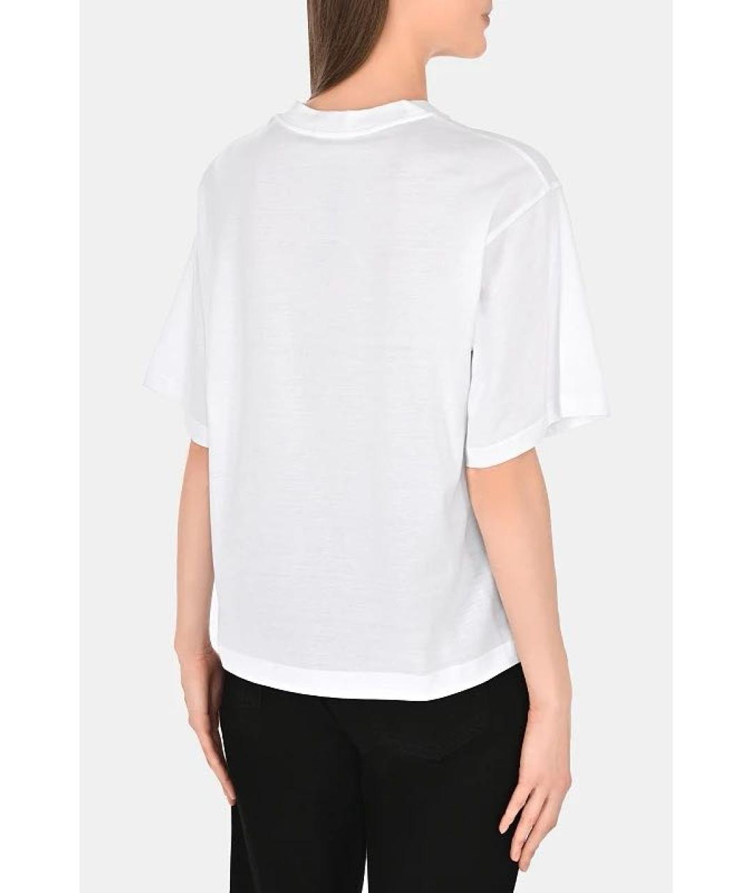 DOLCE&GABBANA Белая хлопковая футболка, фото 3