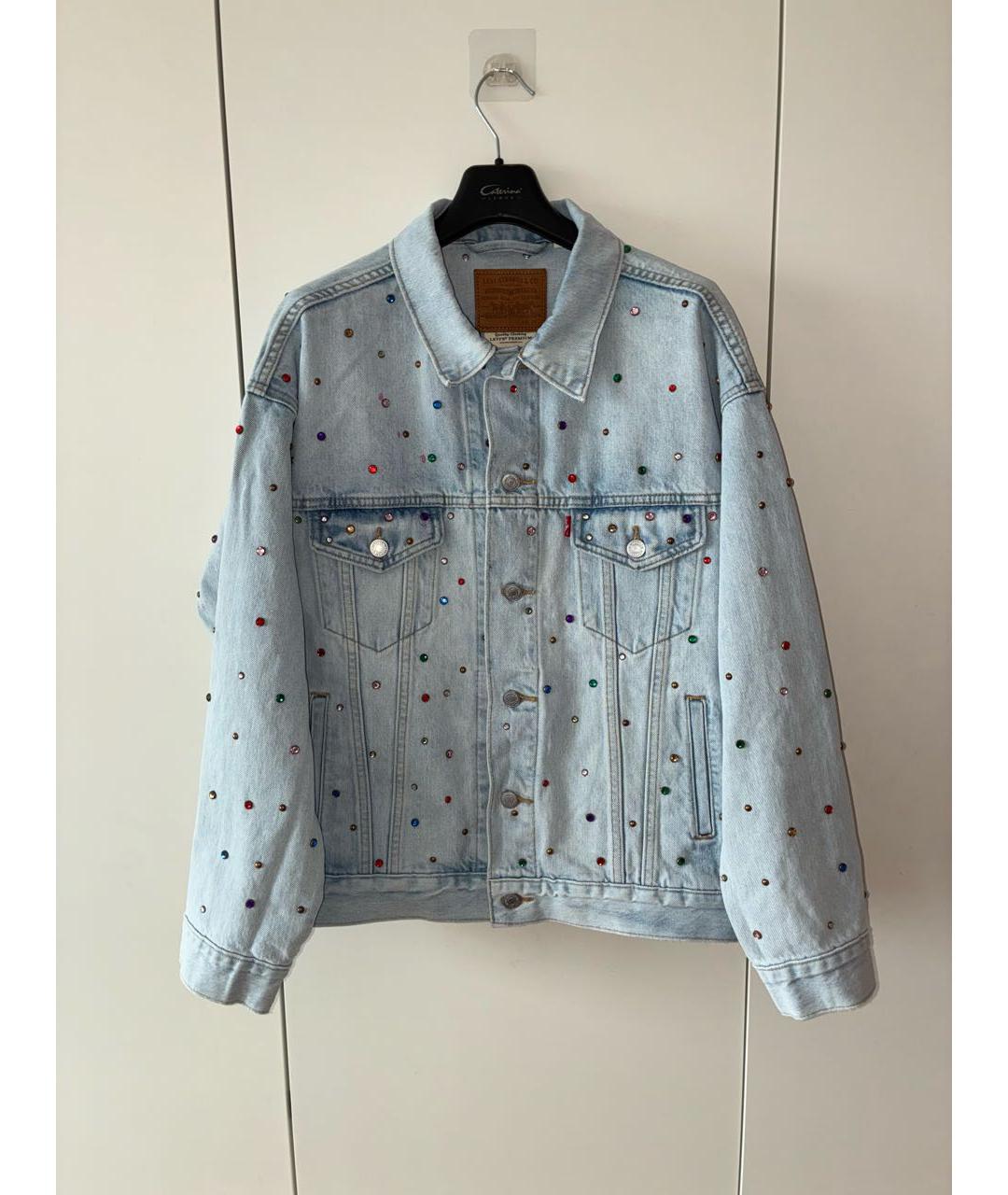 LEVI'S Голубая хлопковая куртка, фото 9