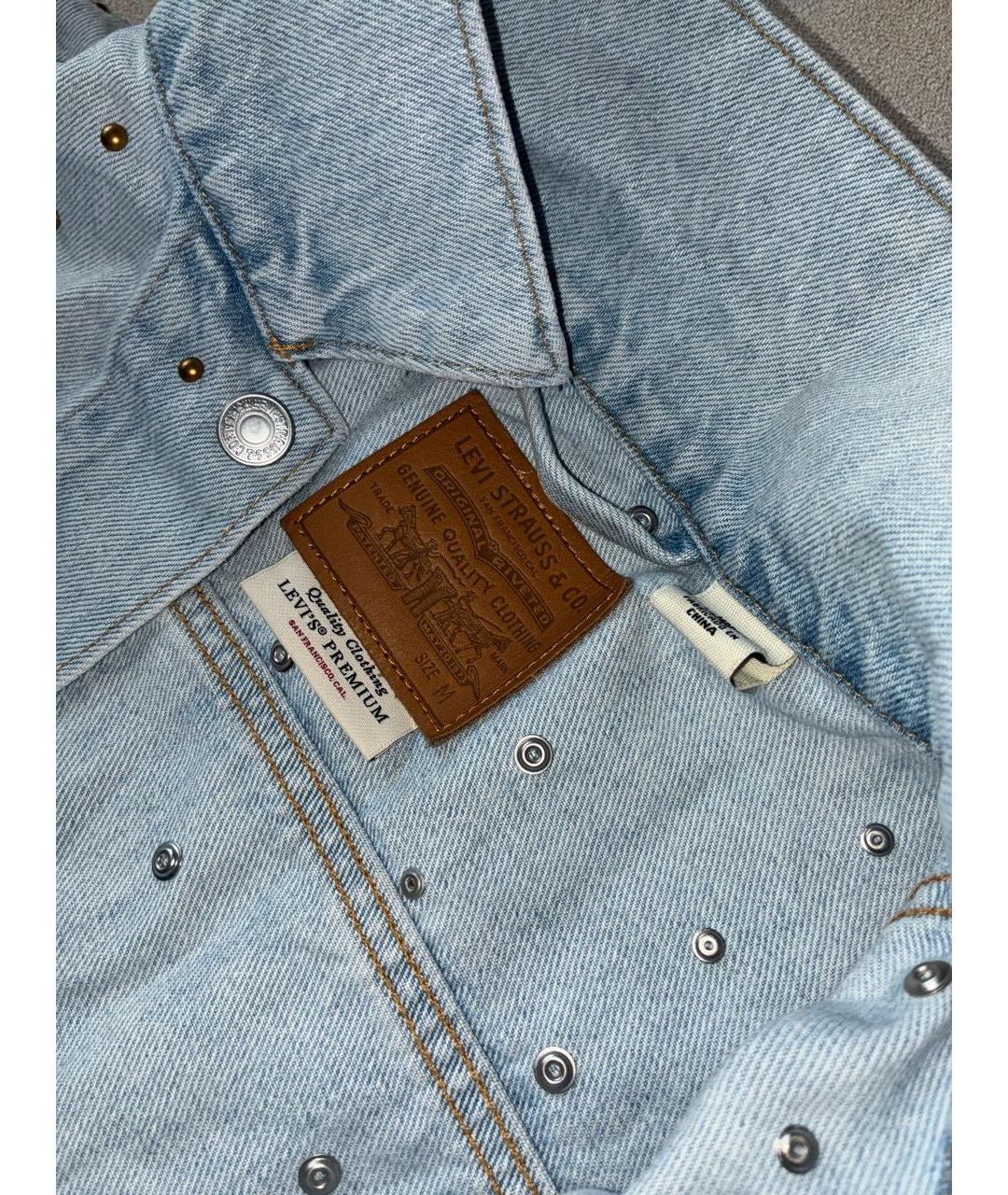LEVI'S Голубая хлопковая куртка, фото 3