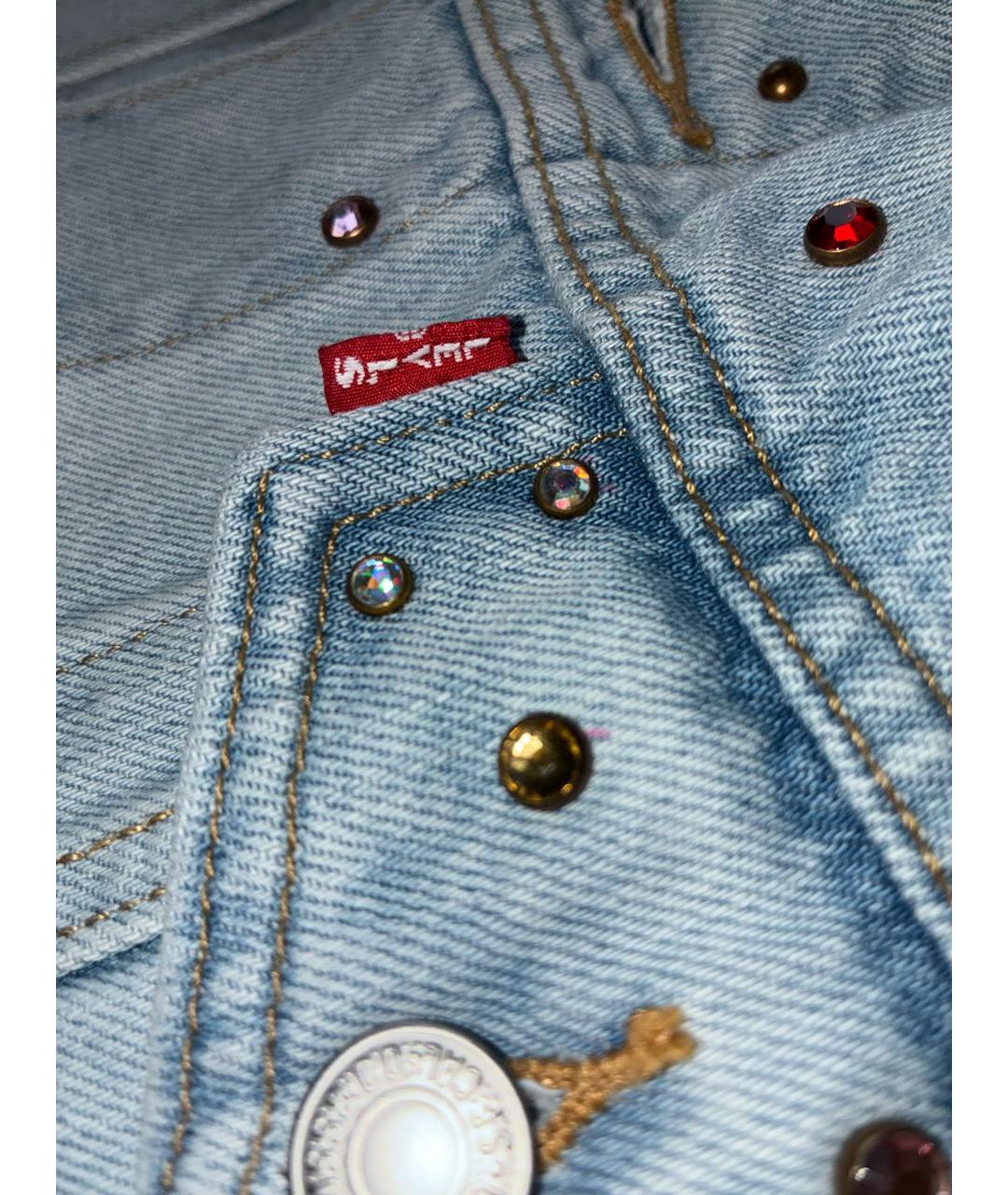 LEVI'S Голубая хлопковая куртка, фото 7