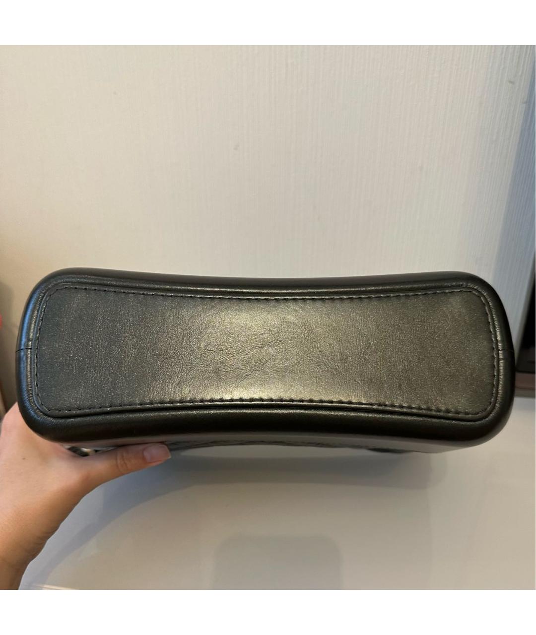 CHANEL Черная кожаная сумка через плечо, фото 5