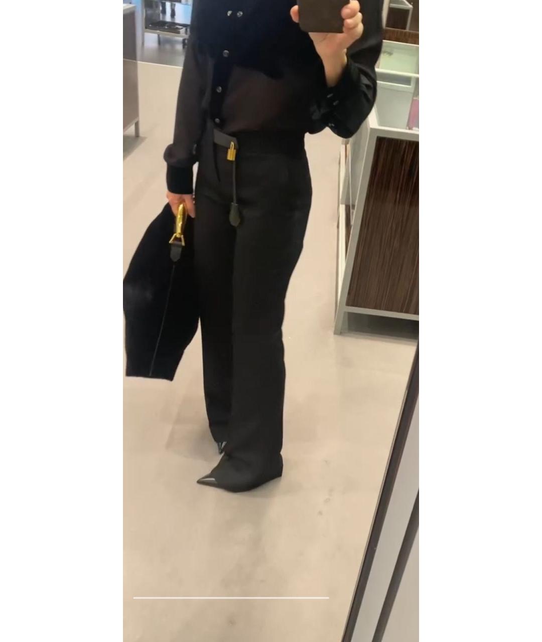 TOM FORD Черные шерстяные прямые брюки, фото 6