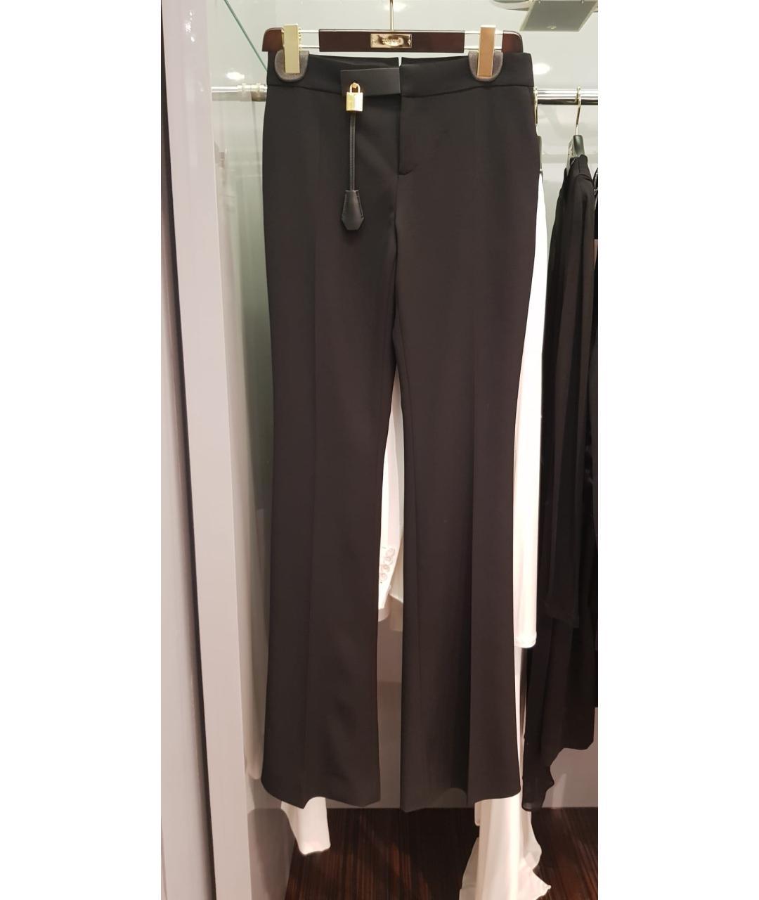 TOM FORD Черные шерстяные прямые брюки, фото 9