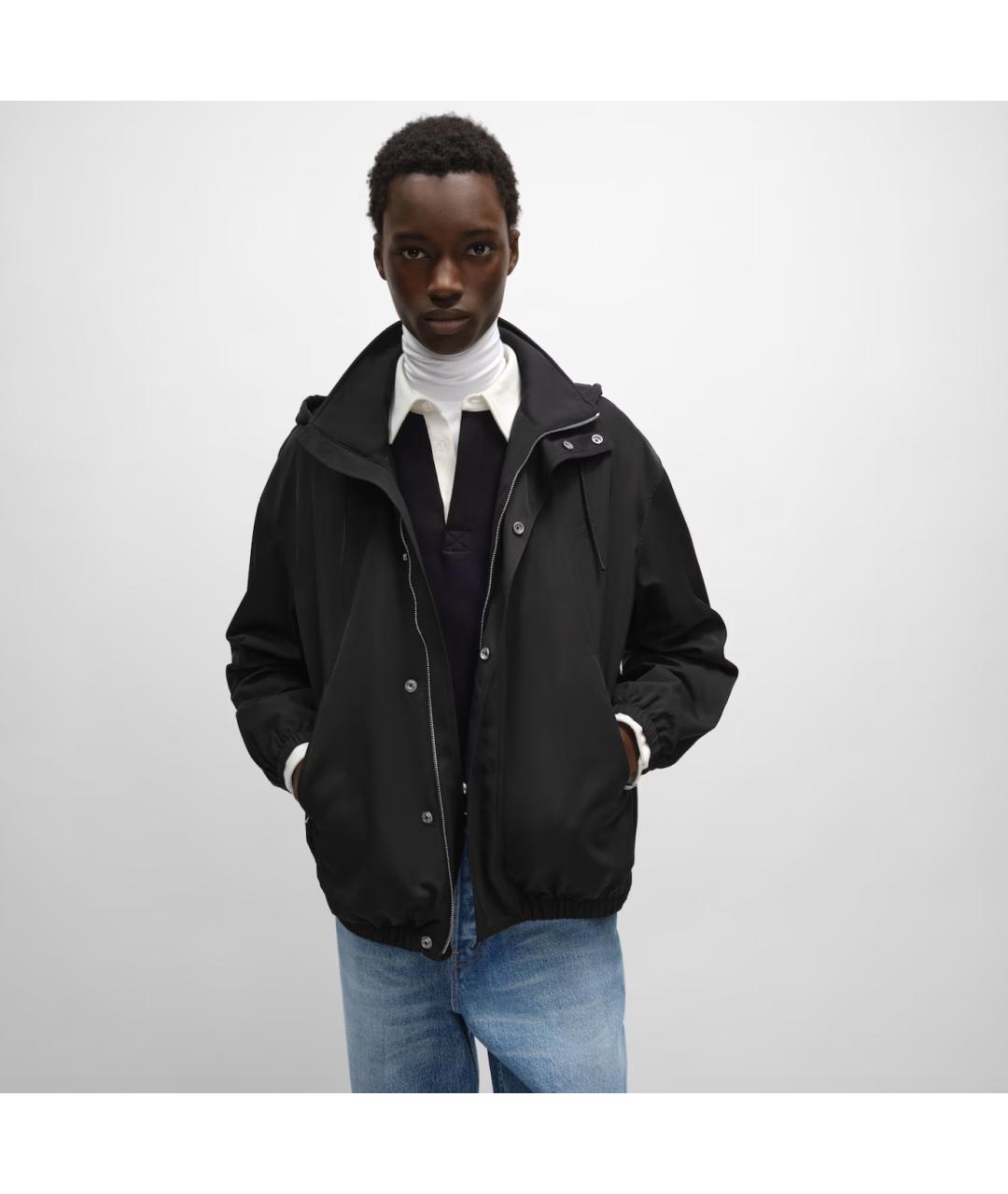 CELINE Черная полиамидовая куртка, фото 2