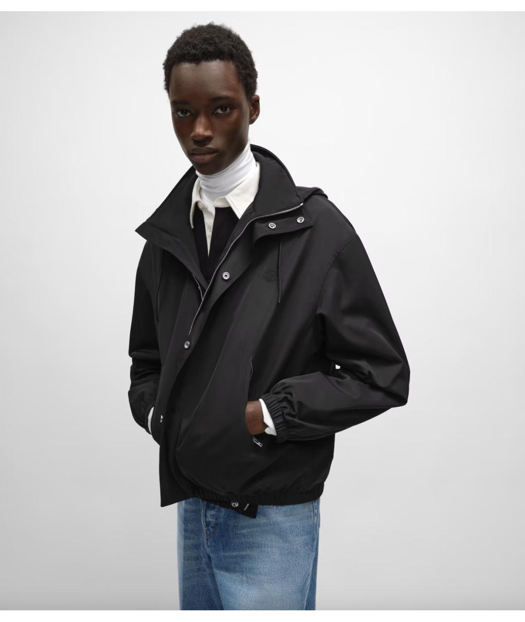 CELINE Черная полиамидовая куртка, фото 3