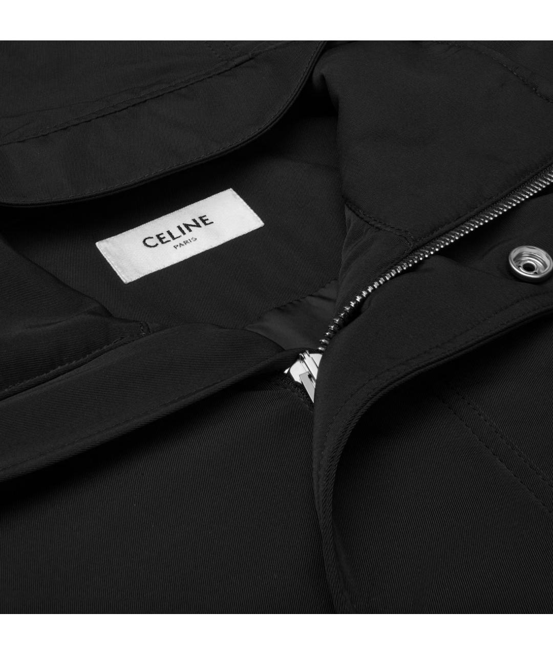 CELINE Черная полиамидовая куртка, фото 8