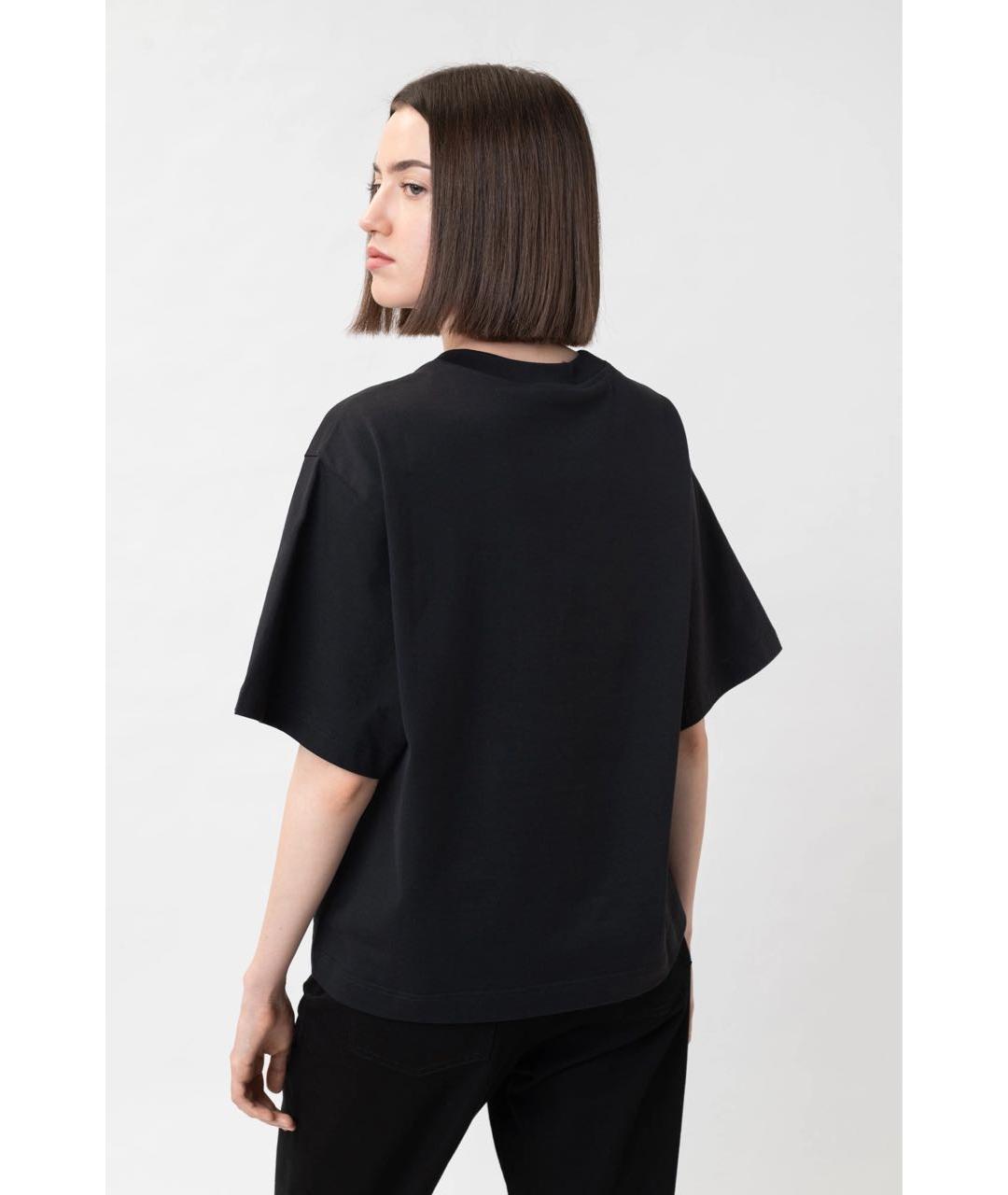 DOLCE&GABBANA Черная хлопковая футболка, фото 3