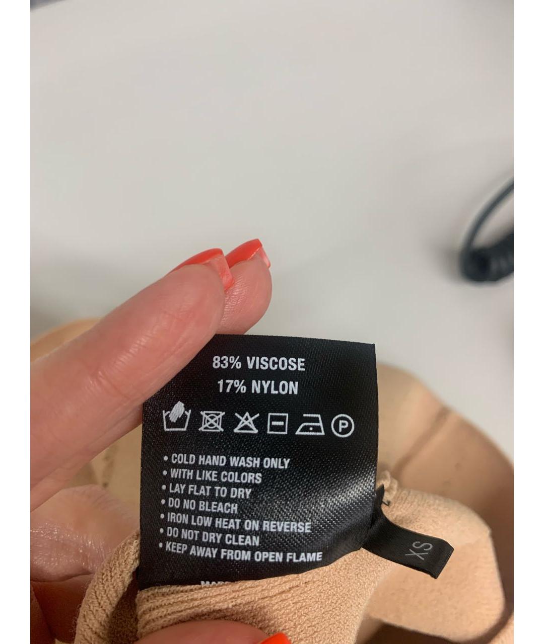 Jacob Lee Бежевая вискозная майка, фото 5