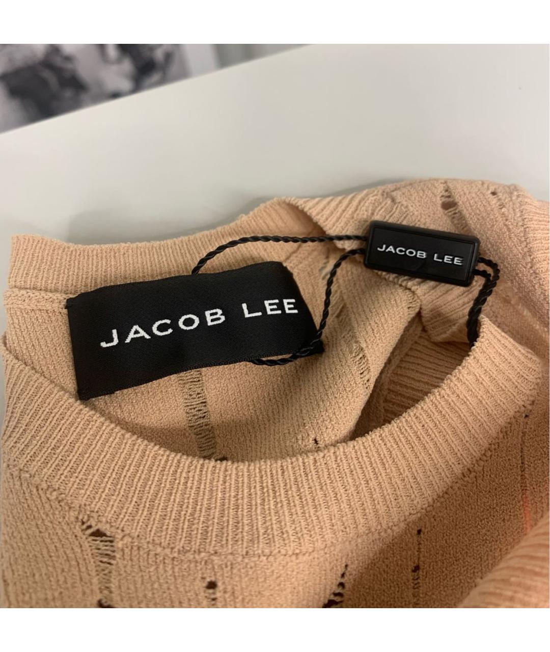 Jacob Lee Бежевая вискозная майка, фото 3