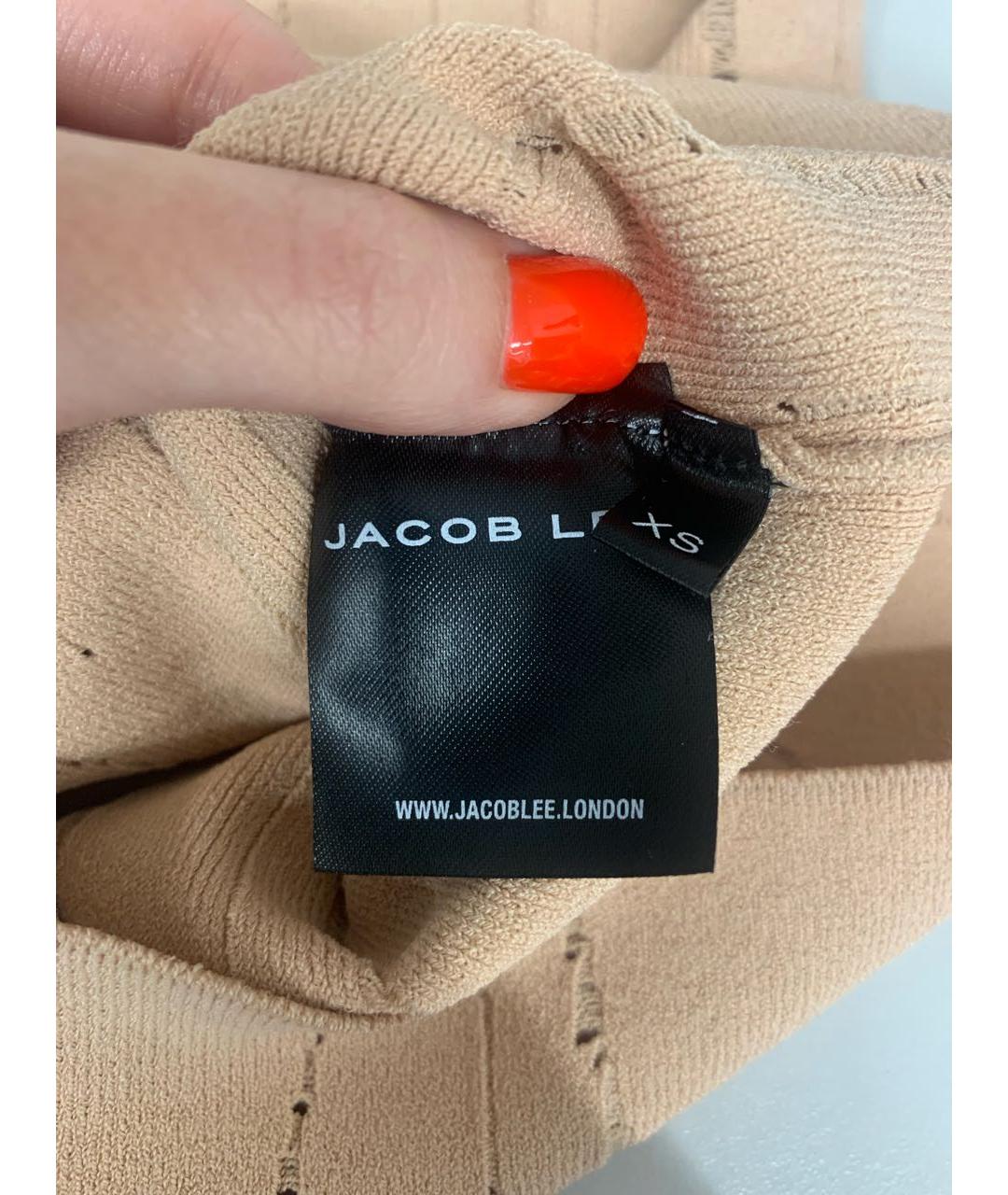 Jacob Lee Бежевая вискозная майка, фото 6