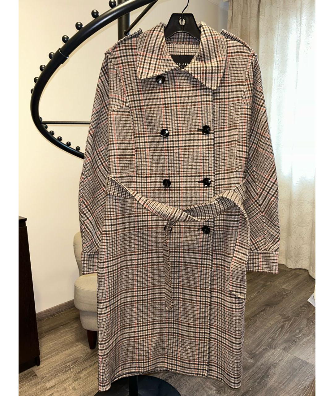 Tara Jarmon Мульти шерстяное пальто, фото 6