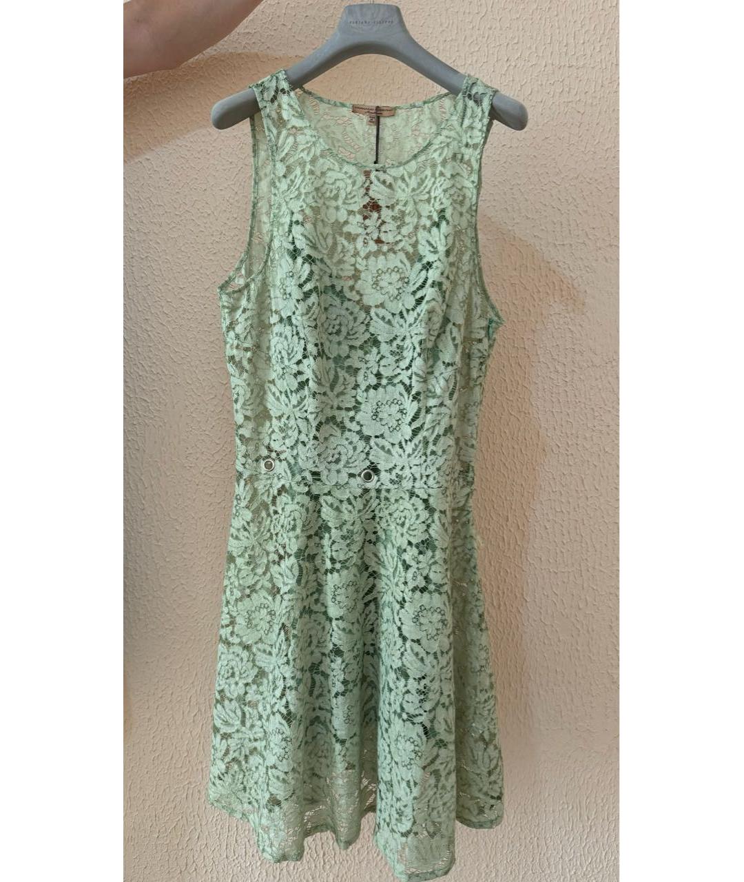 ERMANNO SCERVINO Зеленые хлопковое повседневное платье, фото 7