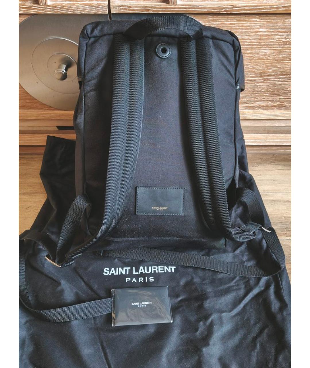 SAINT LAURENT Черный рюкзак, фото 2