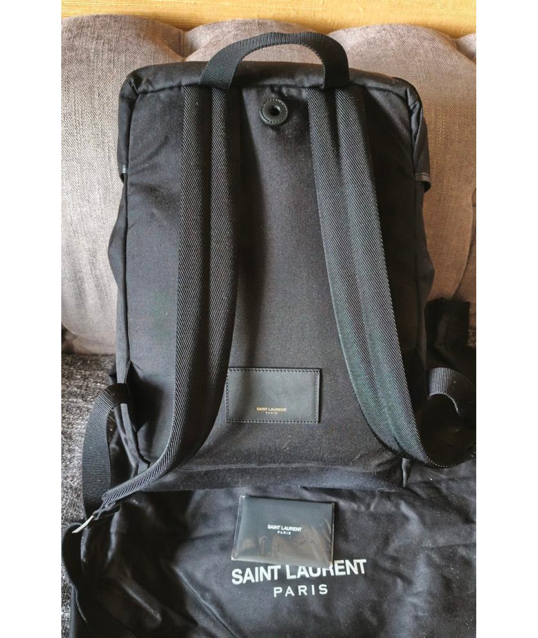 SAINT LAURENT Черный рюкзак, фото 5