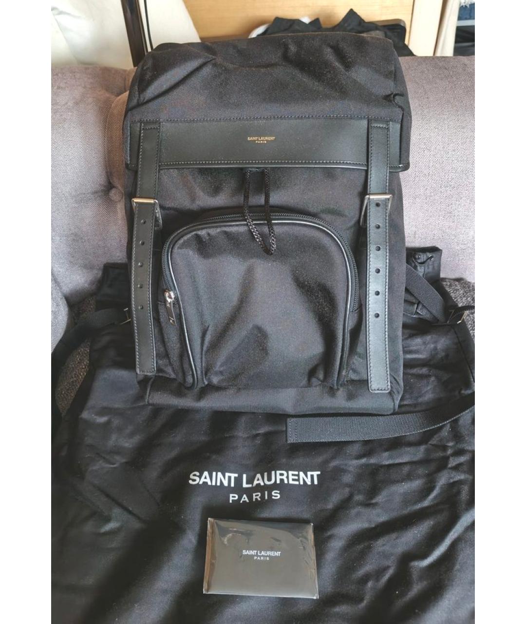 SAINT LAURENT Черный рюкзак, фото 4