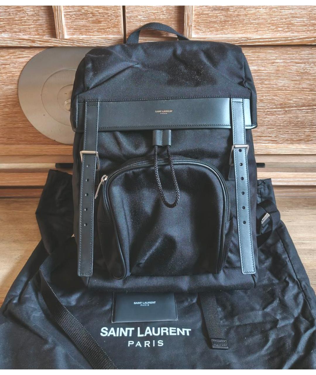 SAINT LAURENT Черный рюкзак, фото 6