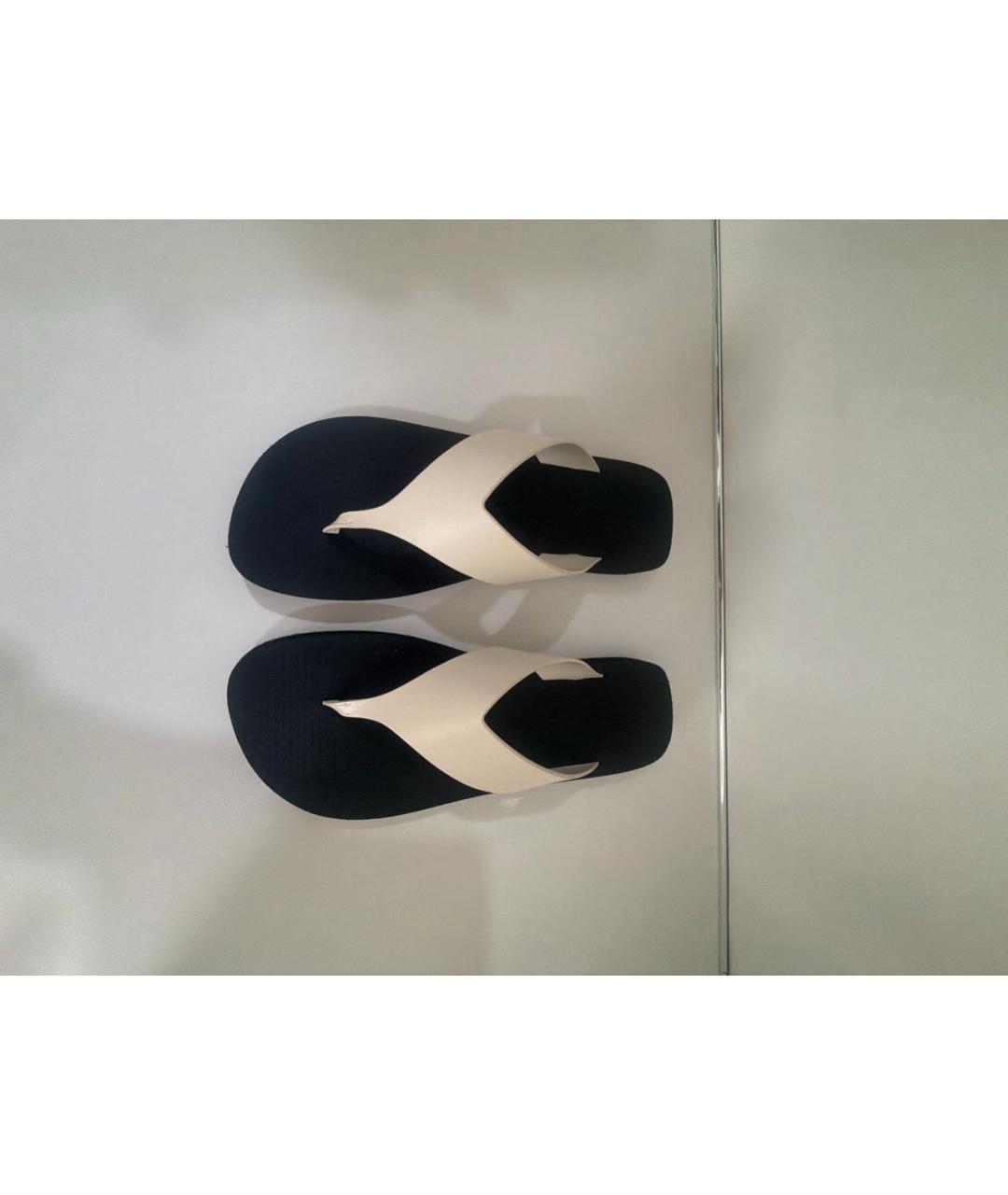 THE ROW Черные резиновые шлепанцы, фото 2