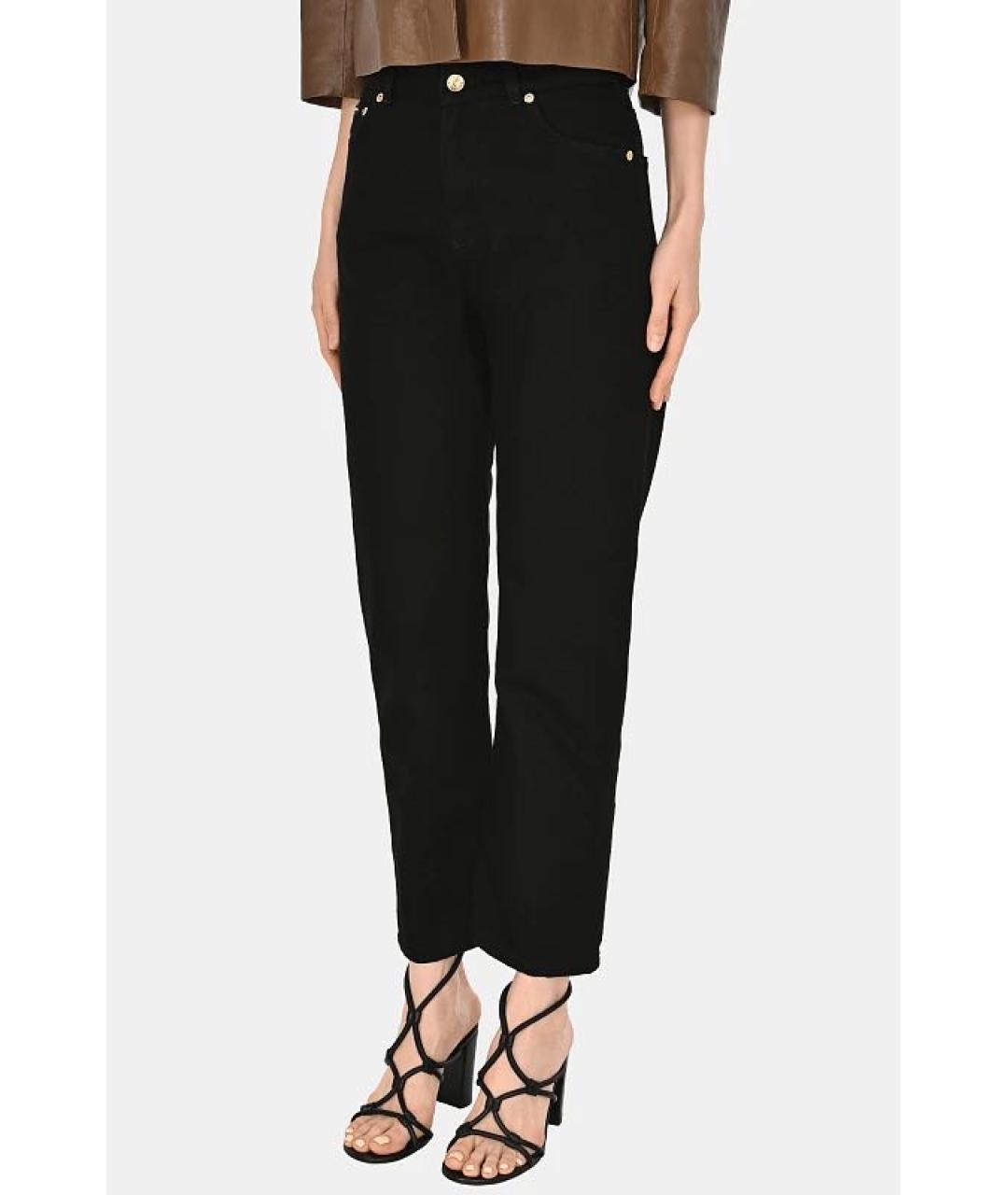 DOLCE&GABBANA Черные хлопковые прямые джинсы, фото 2