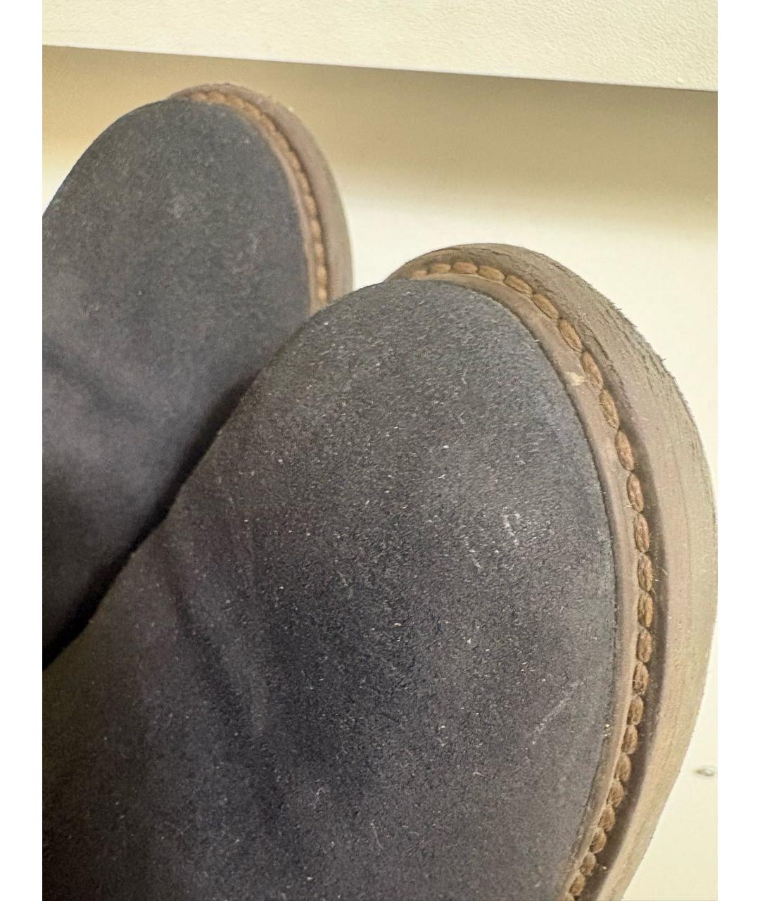 Enfants Riches Déprimés Темно-синие замшевые ботинки, фото 8