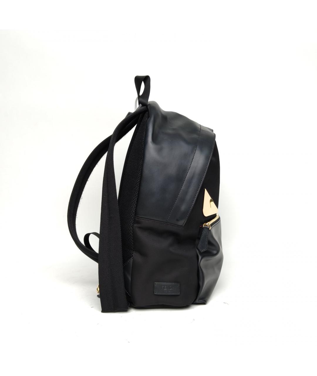 FENDI Черный кожаный рюкзак, фото 4
