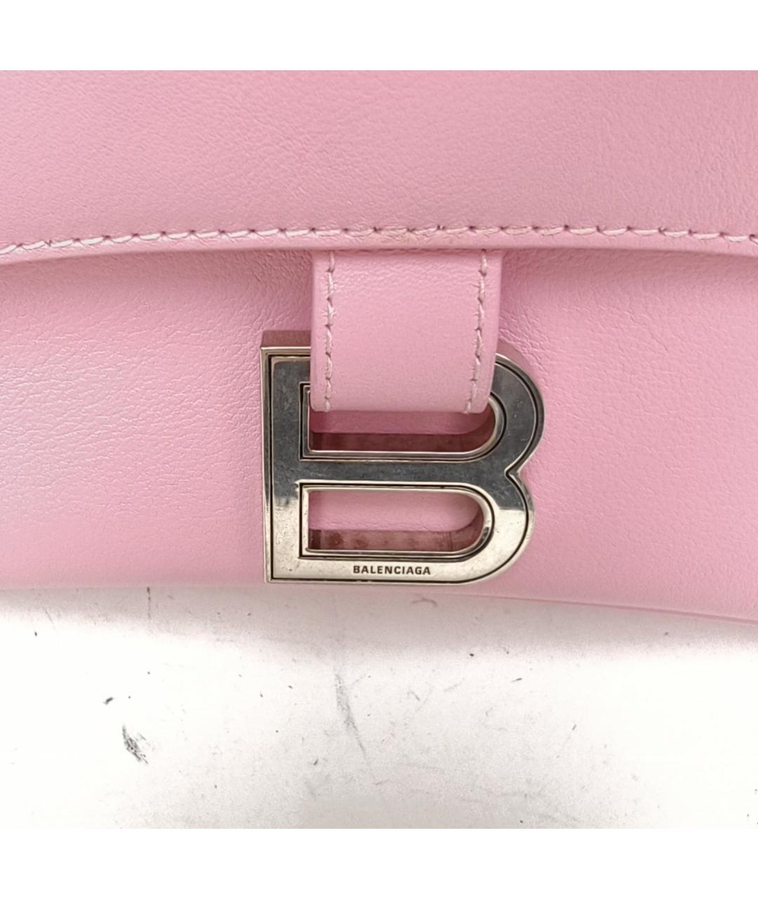 BALENCIAGA Розовая кожаная сумка через плечо, фото 8
