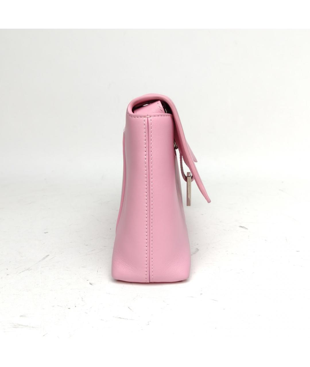 BALENCIAGA Розовая кожаная сумка через плечо, фото 5