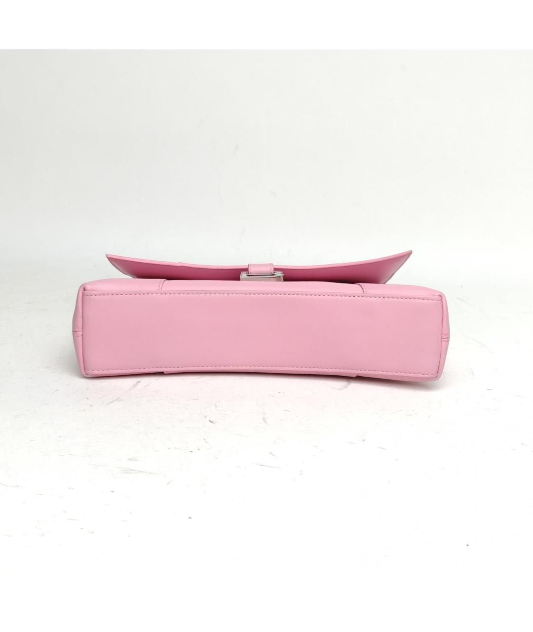 BALENCIAGA Розовая кожаная сумка через плечо, фото 6