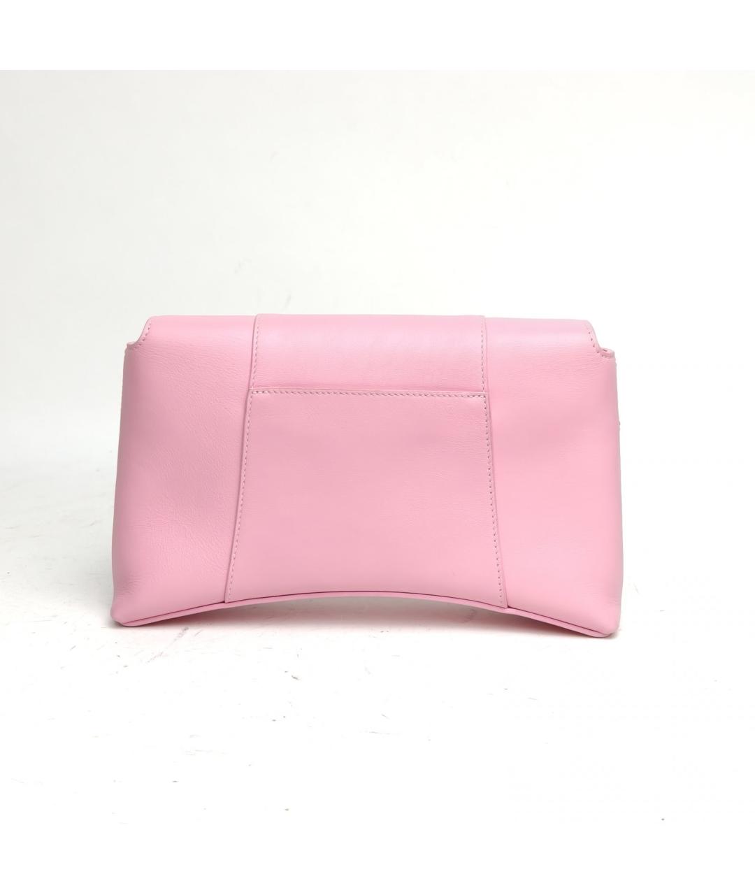 BALENCIAGA Розовая кожаная сумка через плечо, фото 4
