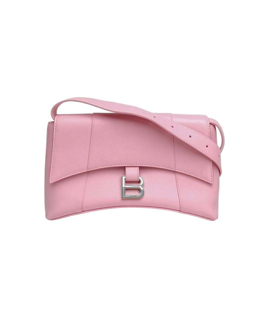 BALENCIAGA Розовая кожаная сумка через плечо, фото 10