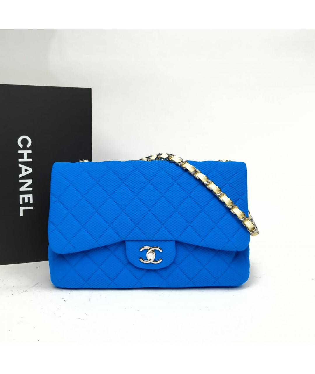 CHANEL Синяя сумка через плечо, фото 7