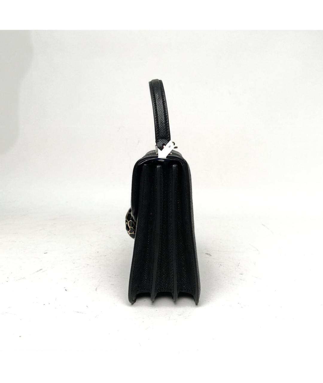 BVLGARI Черная кожаная сумка через плечо, фото 3