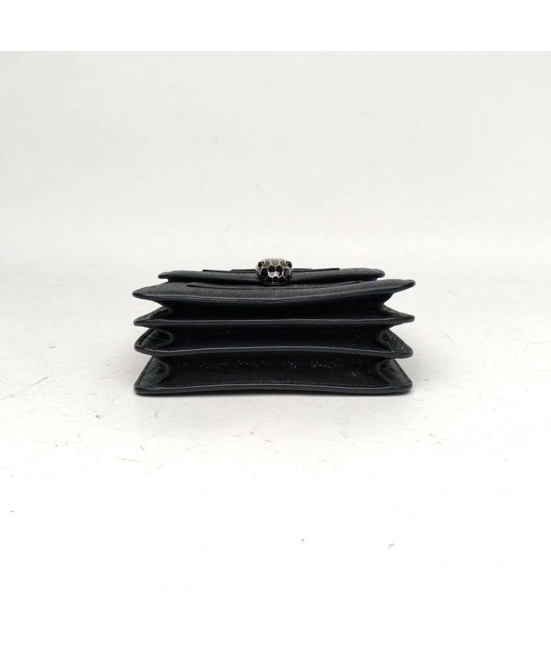 BVLGARI Черная кожаная сумка через плечо, фото 6