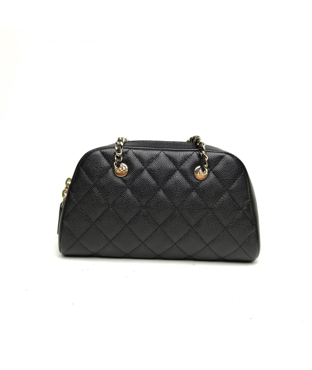 CHANEL Черная кожаная сумка через плечо, фото 4