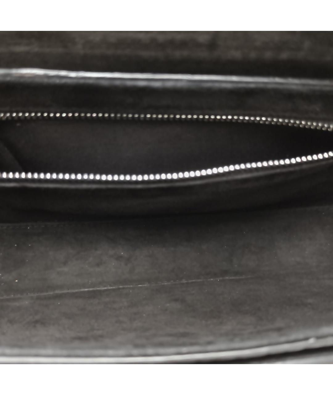 CHRISTIAN DIOR Черная кожаная сумка через плечо, фото 3